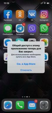 Applikasjonsdeling lukket feil på iPhone