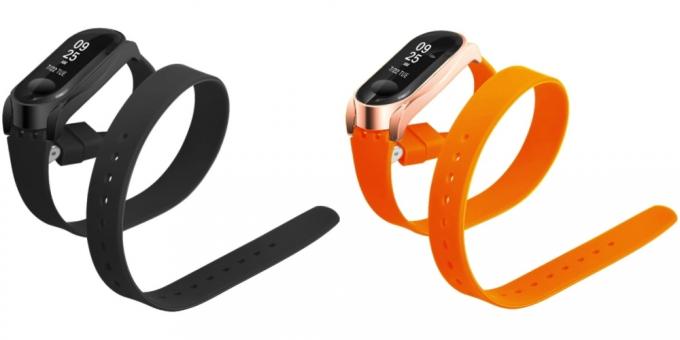 Silikon stropp for Xiaomi Mi Band 3 på de to wrap