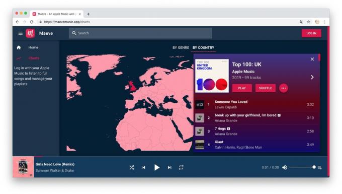 Maeve: velge musikk med et interaktivt kart over verden