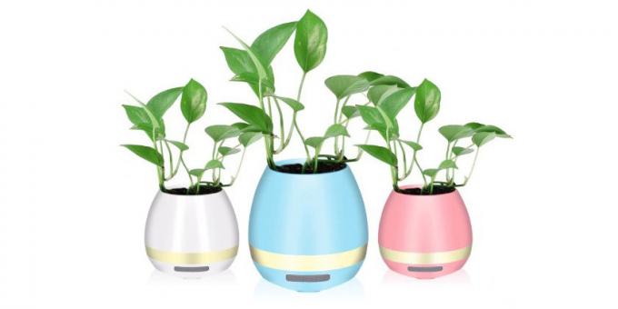 Flowerpot med Bluetooth-kolonne
