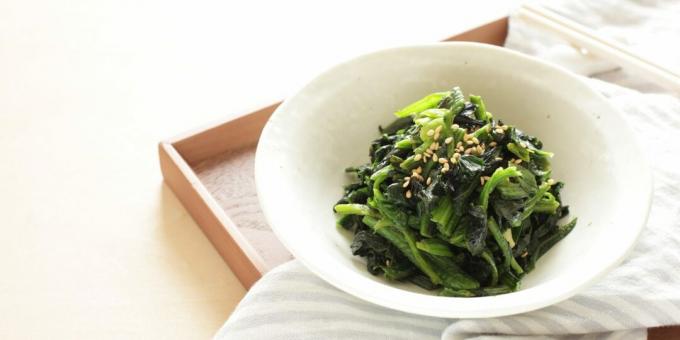 Koreansk salat som får deg til å bli forelsket i spinat