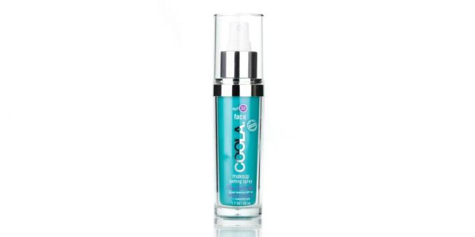 den beste solkrem: Solkrem Spray for ansiktet Coola Makeup Setting Spray