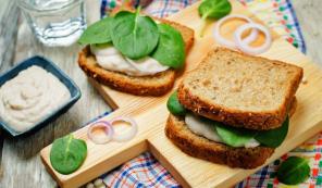 Vegetarisk Bean Pate Sandwich