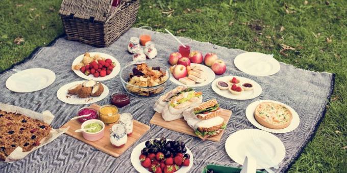 Hva du skal ta på piknik: mat