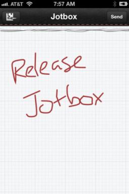 Jotbox - setter deg i haste notene e-post