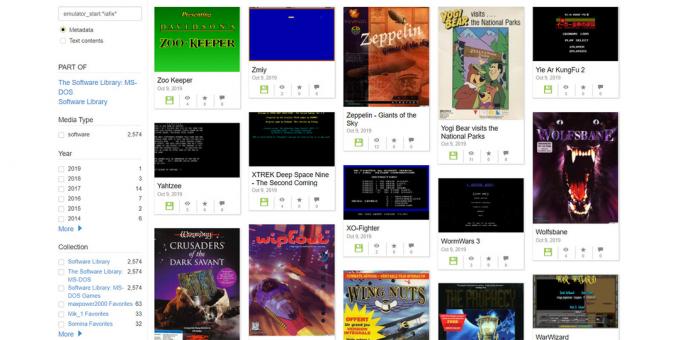 Internet Archive har dukket opp tusenvis av spill 2,5 med MS-DOS