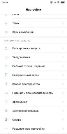 Profil på Android OS: Setup