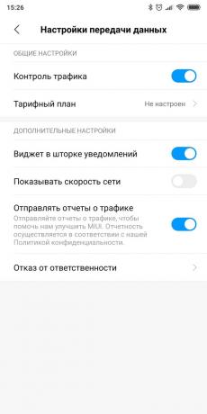 Sett telefonen til Android OS: Sett mobile data besparelser