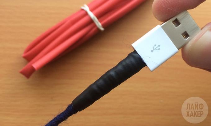 Hvordan fikse Lightning-kabel: krympende