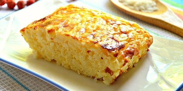 Ost gryte oppskrift: Cottage cheese og ris gryte 