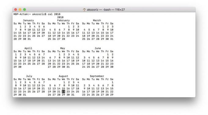 MacOS laget: Kalender Setting