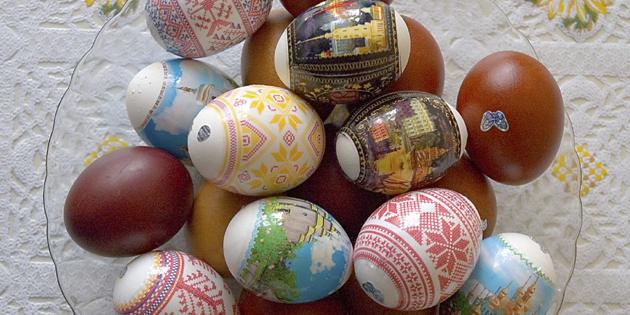 Hvordan farge egg til påske: Påstrykningspapir
