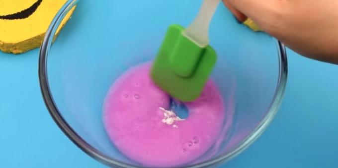 hvordan å lage Slyme uten lim: skriv soda