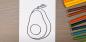 Hvordan tegne en avokado: 26 kule alternativer