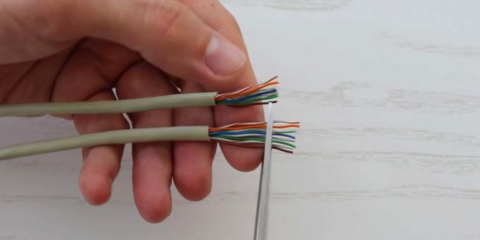 Slik krymper du en tvunnet kabel: Juster og trim ledningene