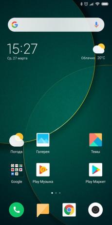 Sett telefonen til Android operativsystem: Still startskjermen