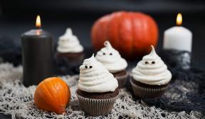 "Ghosts" sjokolade cupcakes