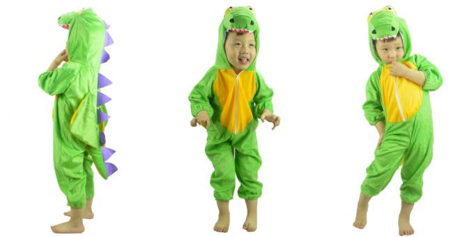 Kostymer til Halloween: dinosaur