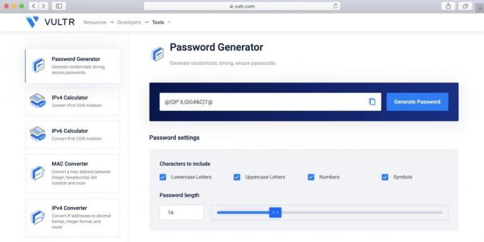 Passord Generator Vultr