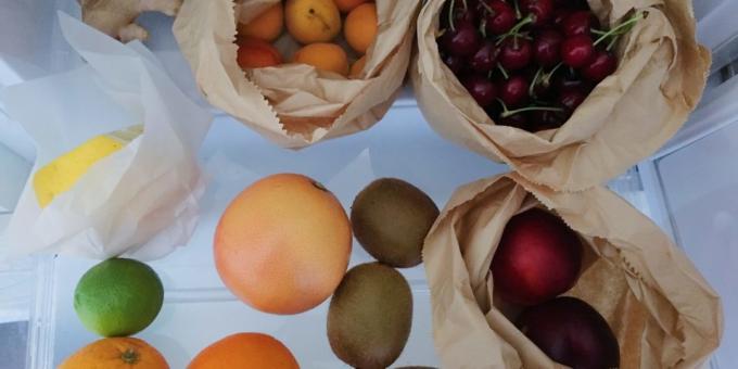 Hvordan du lagrer frukt