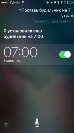 Siri kommando: stille alarmen