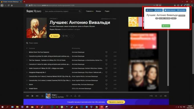 Last ned musikk fra Yandex. Musikk ": Yandex Music Fisher