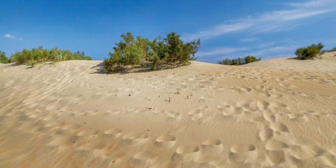 Attraksjoner Anapa: sanddyner i Dzhemet