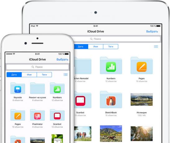 Lansere iCloud Drive fra startskjermen i iOS 9
