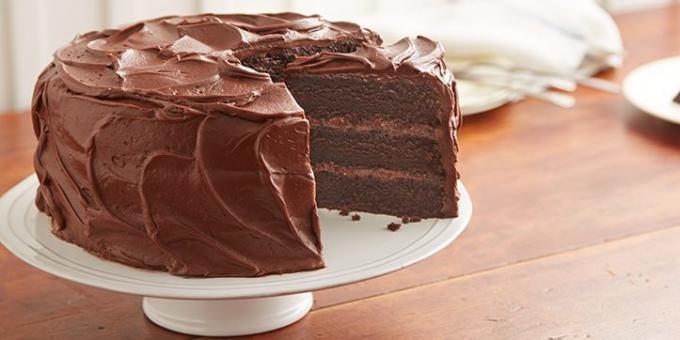 oppskrifter for vegetarianere: sjokoladekake