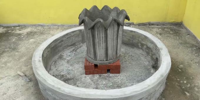 Hvordan lage en gjør-det-selv-fontene: installer en vannlilje