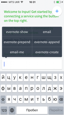 Inngang for iOS - hardcore arbeid med informasjon i Evernote, Slack, Gmail, Dropbox og andre tjenester