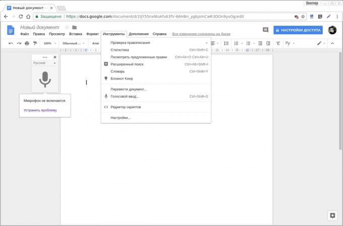 Google Dokumenter add-ons: taleinndatafunksjonen