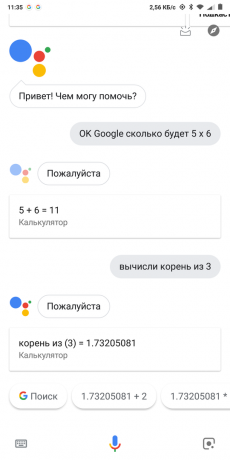 Google Nå Kalkulator