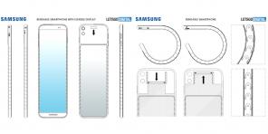 Samsung patentert en smarttelefon, er pakket rundt håndleddet