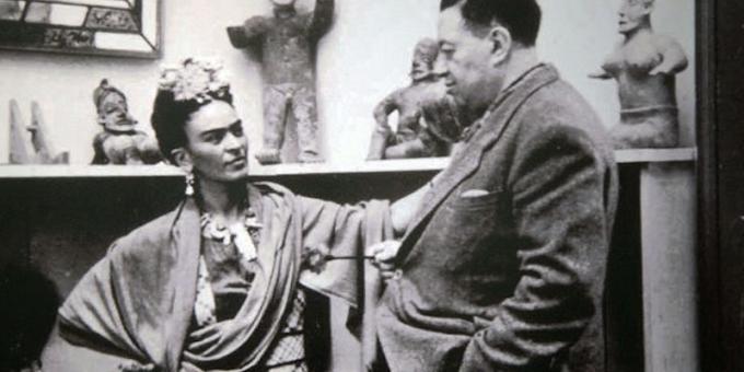 Frida Kahlo og hennes ektemann Diego Rivera