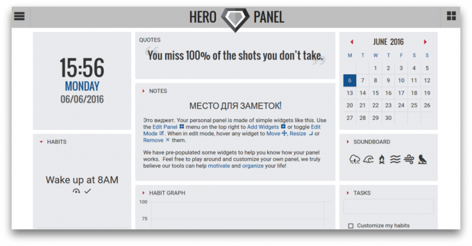 Hero Panel utsikt