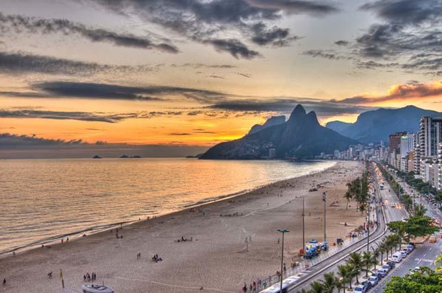 Solnedgang i Rio de Janeiro