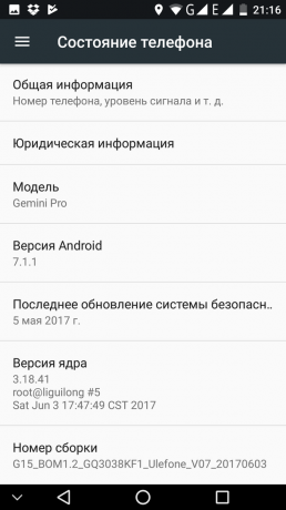 Ulefone Gemini Pro: informasjon om telefonen