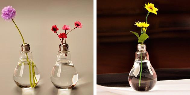 Vase i form av lyspærer