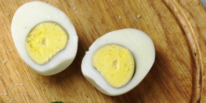 sunn frokost: hardkokte egg