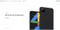 Pixel 4A vises ved et uhell på Google-nettstedet