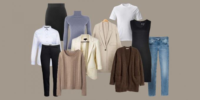 Hvordan å sette sammen en grunnleggende garderobe: en detaljert sjekkliste for kvinner og menn