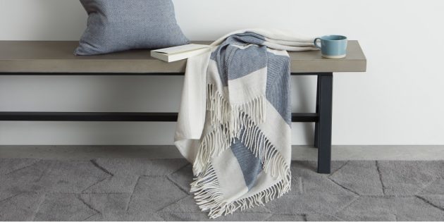 Skandinavisk stil i interiøret: strikket tekstur