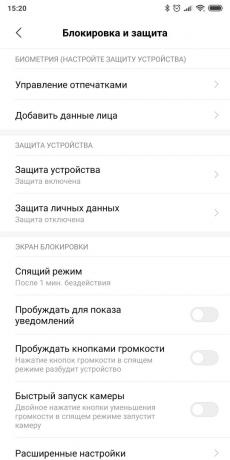 Sett telefonen til Android OS: Konfigurer skjermlås