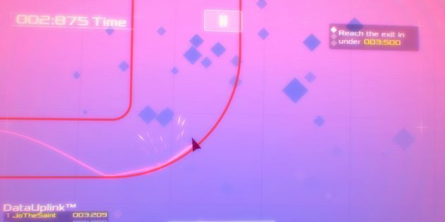 Data Wing - neon arcade spill inspirert av science fiction 80