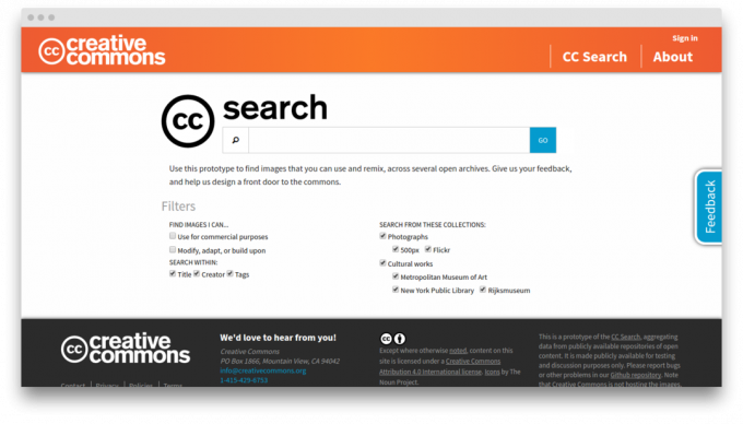 Creative Commons søk