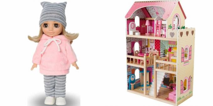 Hva skal jeg gi en 5 år gammel jente til bursdagen sin: en dukke eller et dukkehus