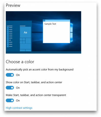 Windows 10 build 10525 farger