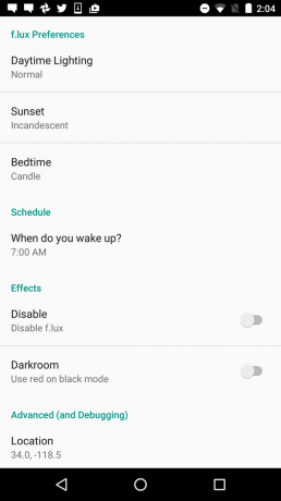 f.lux Android alternativer