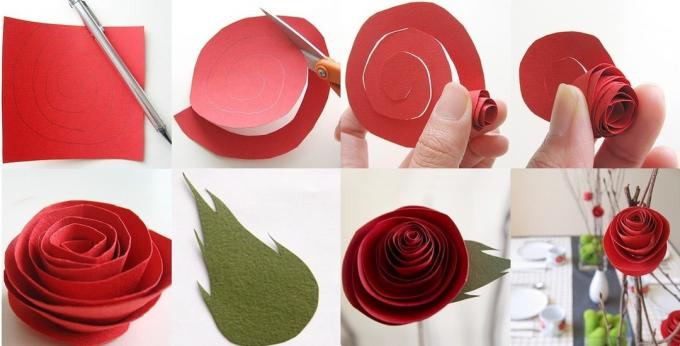 Hvordan lage en Paper Rose